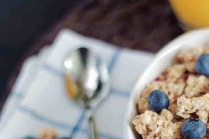 plato con cereales y avena