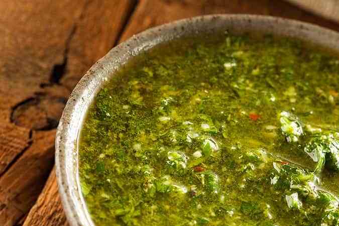 salsa chimichurri casera