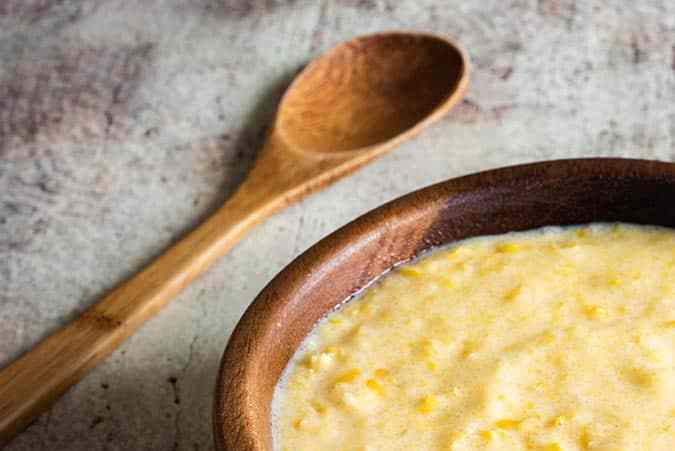 bowl con salsa de maiz casera