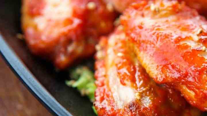 alitas de pollo en salsa