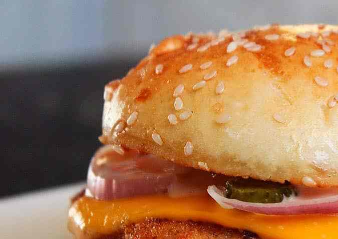 hamburguesa de pollo casera