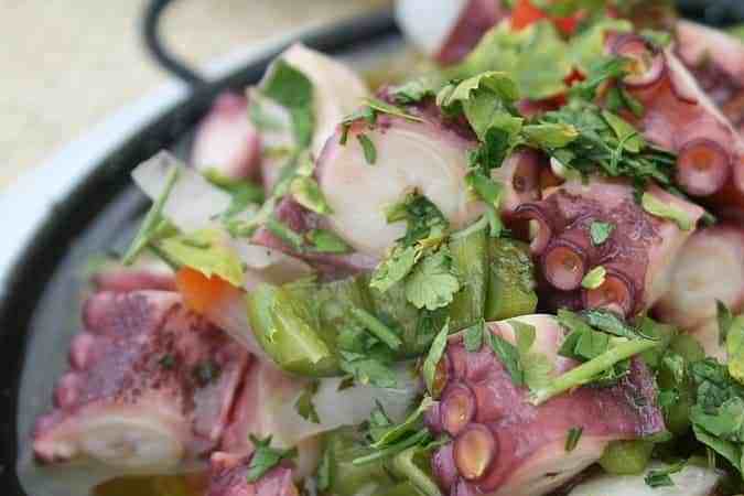 salpicón de pulpo a la vinagreta