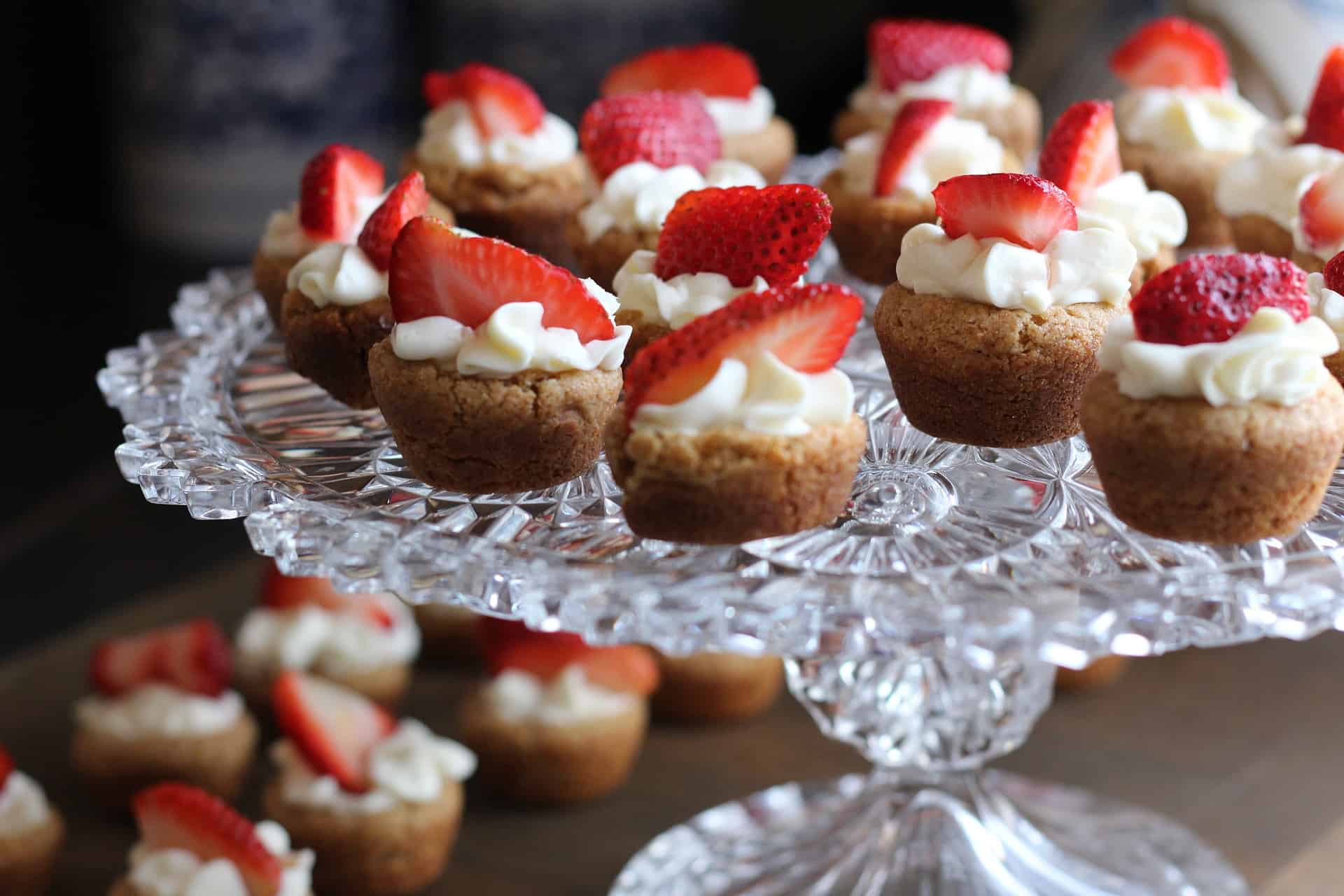 Cupcakes de fresa caseros