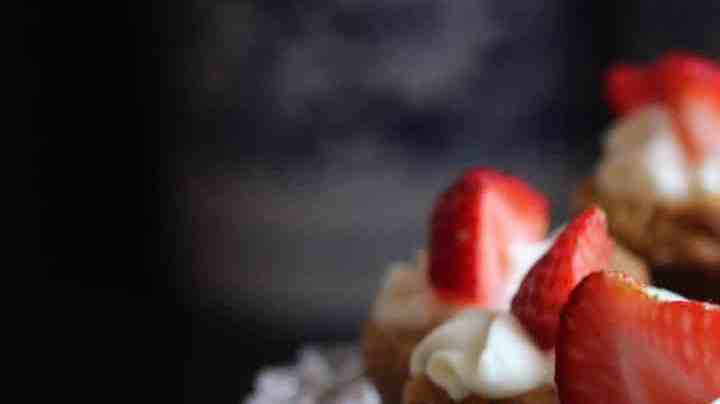 Cupcakes de fresa caseros