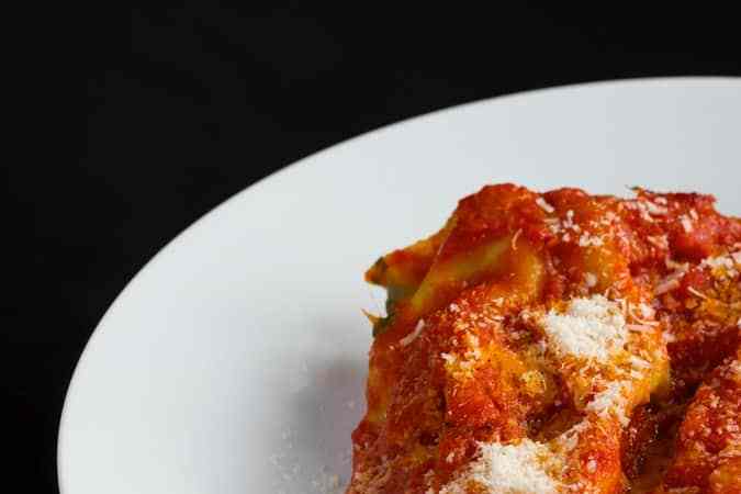 lasaña de espinacas