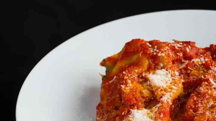 lasaña de espinacas