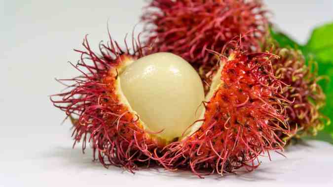 frutas exoticas rambutan