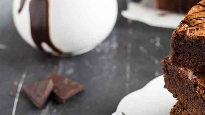 Brownie de chocolate y aguacate