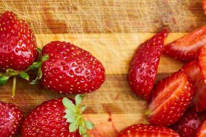 fresas picadas