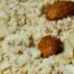 tazón de leche de almendras