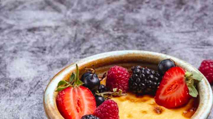 Flan de taza en microondas