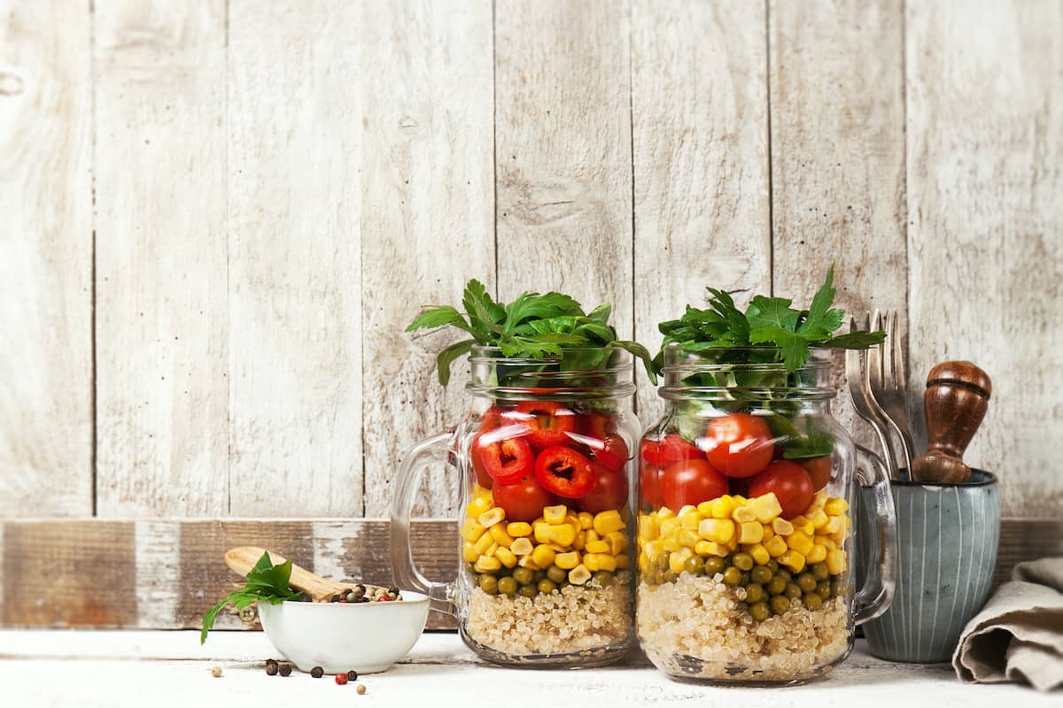 Ensalada en Mason Jar