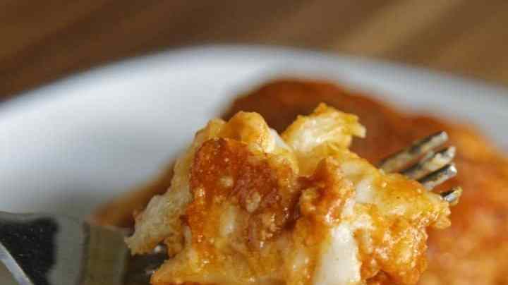 Lasaña con ramen instantáneo