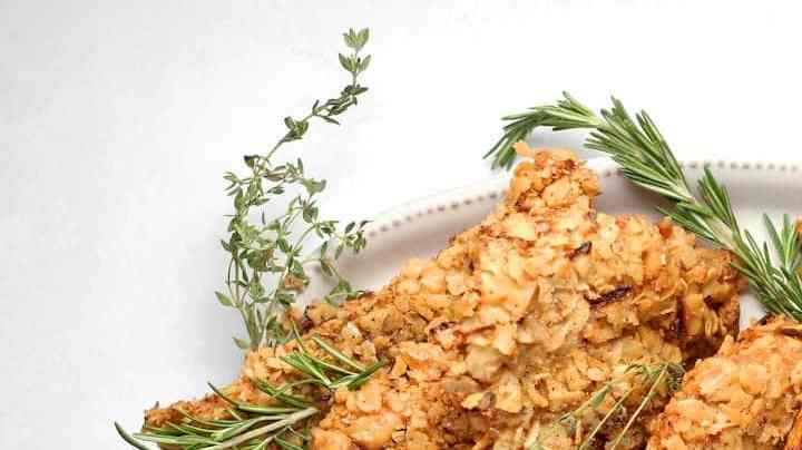 plato con pollo cajún