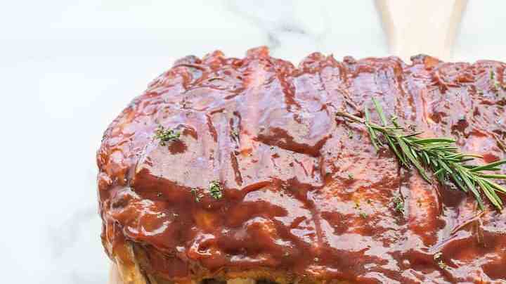 costillas con salsa bourbon