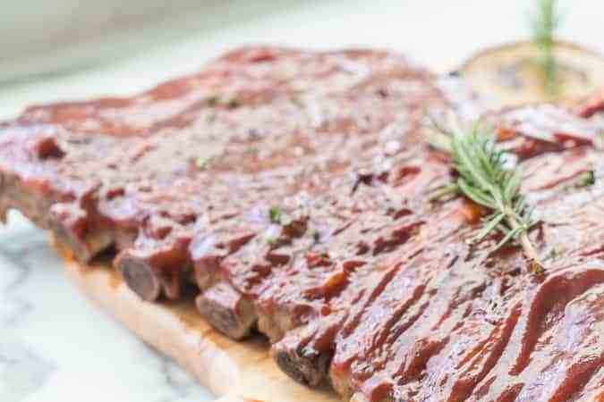 costillas con salsa bourbon 