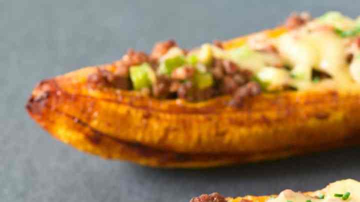 par de canoas de plátano