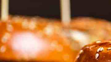 hamburguesas de garbanzos de costado