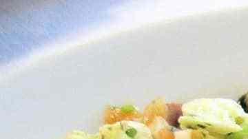 plato con salpicón de marisco