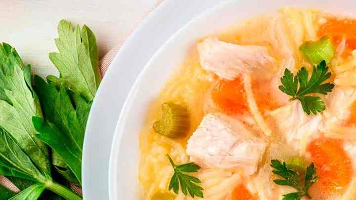 plato de sopa de picadillo