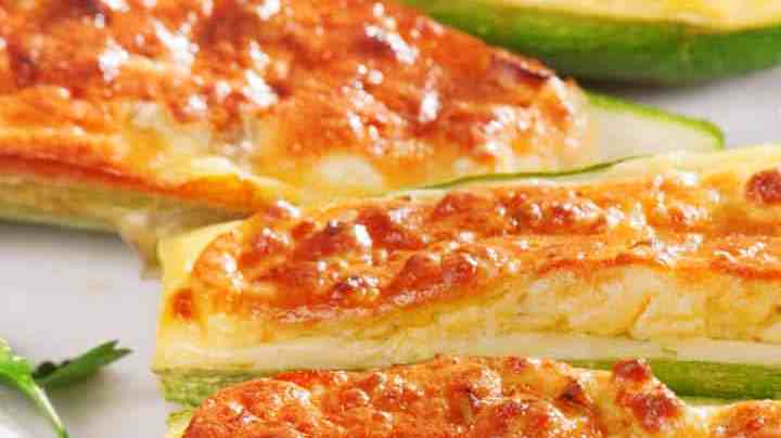 Calabacines con queso