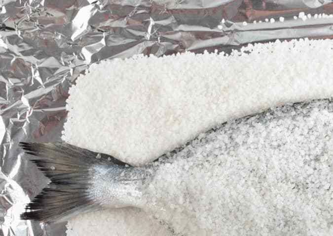 deliciosa dorada a la sal