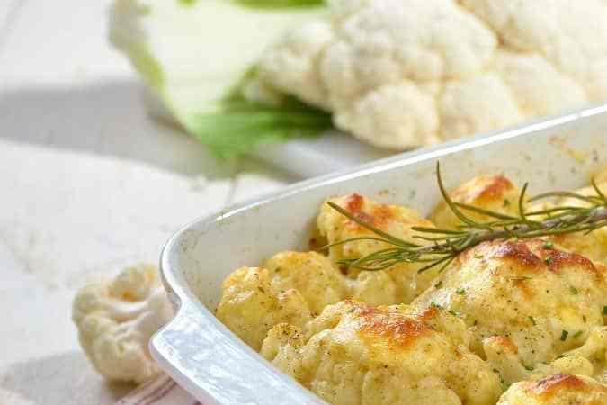 Coliflor gratinada