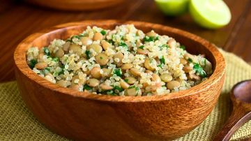 deliciosa ensalada de lentejas con quinoa