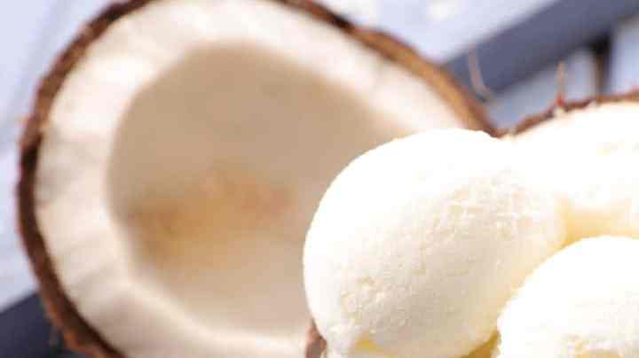 Helado de coco casero