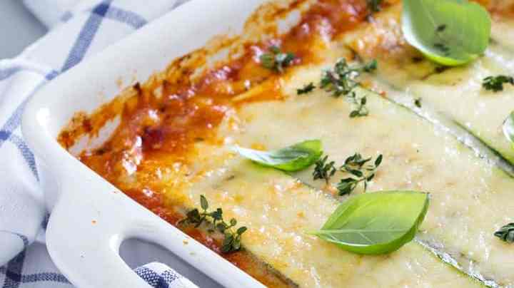 Lasaña de calabacín