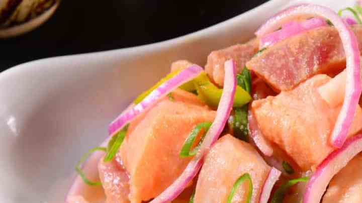 delicioso ceviche de salmon