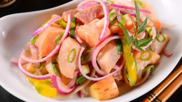 delicioso ceviche de salmon