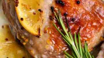 pollo en salsa de mostaza y liimón