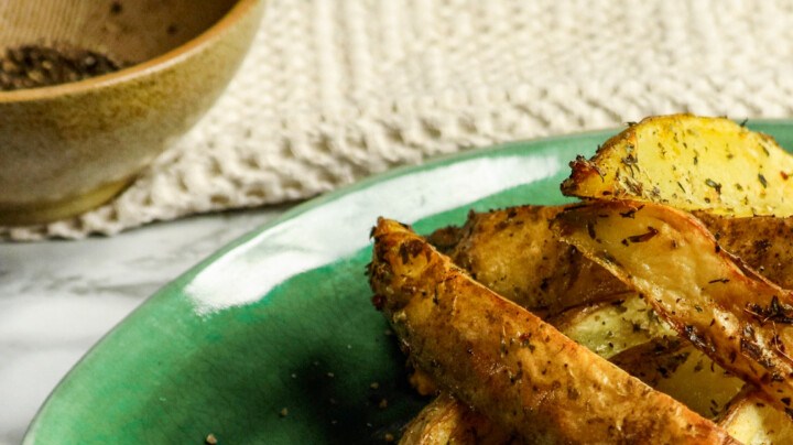 plato de papas rusticas