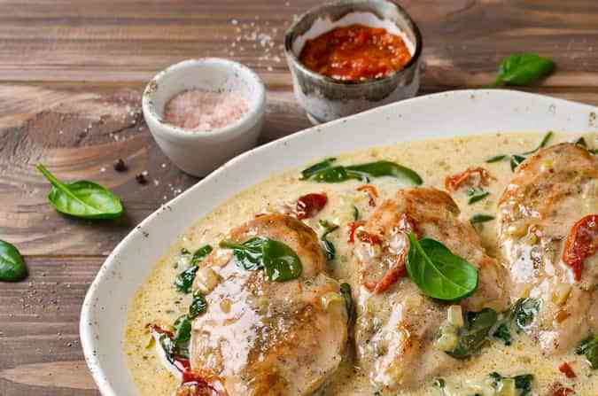 pechugas de pollo en salsa de coco