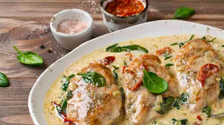 pechugas de pollo en salsa de coco