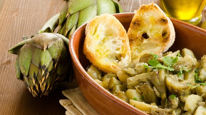 Alcachofas con patatas