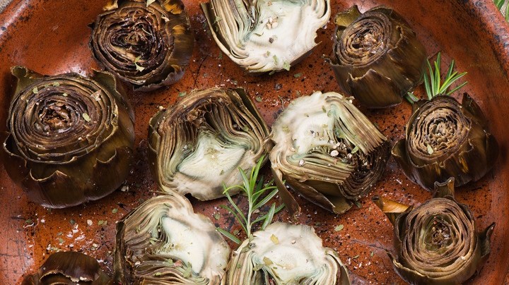Alcachofas al horno