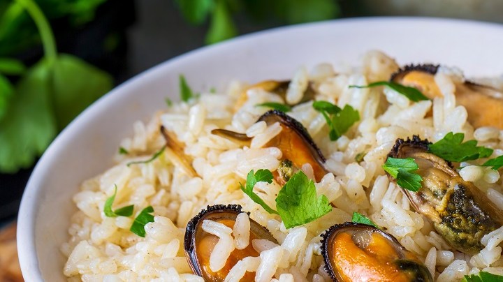 Arroz con mejillones