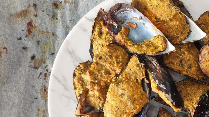 Mejillones gratinados