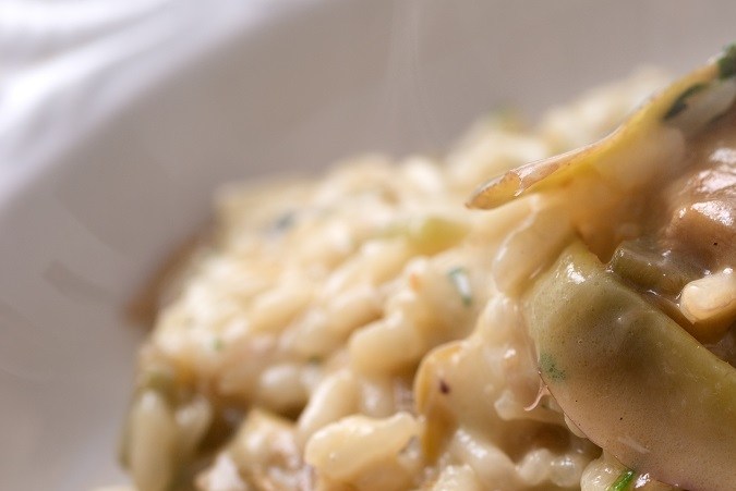 Risotto de alcachofa