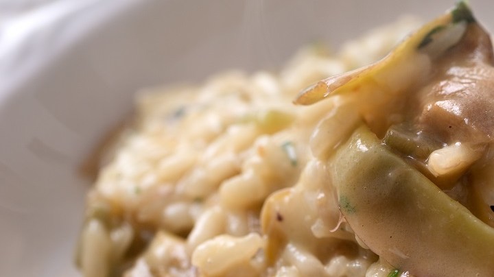 Risotto de alcachofa