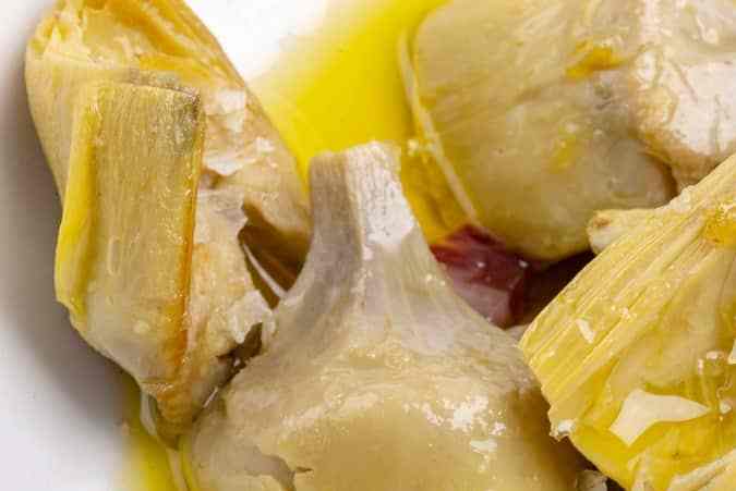 Alcachofas con jamón