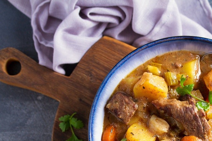 Carne con papas cubana