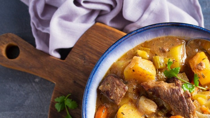 Carne con papas cubana