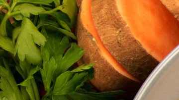 plato de crema de boniato casera