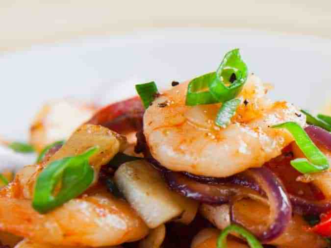 gambas salteadas deliciosas