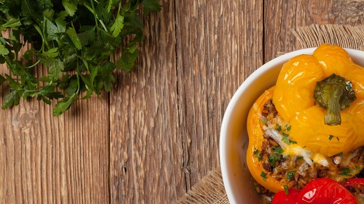 Pimientos rellenos cubanos