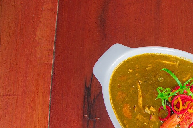 Aguadito de mariscos