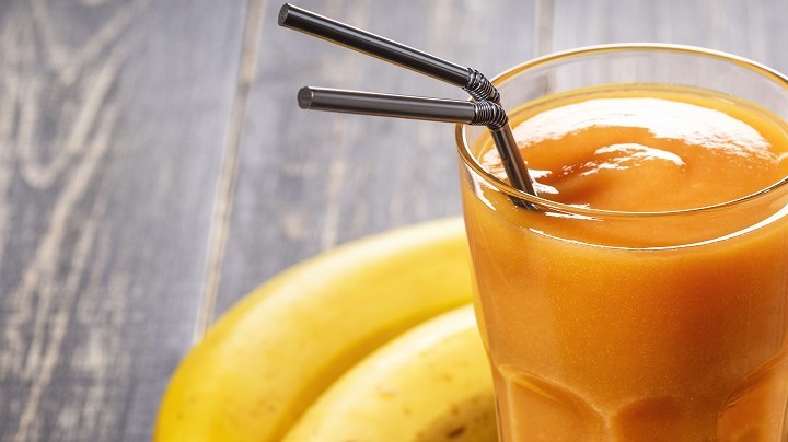 Batido de papaya con plátano